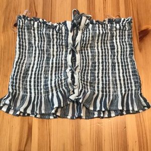 American Eagle striped tube top